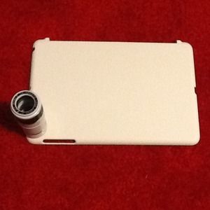 New 12x telephoto lens iPad mini and gray dress