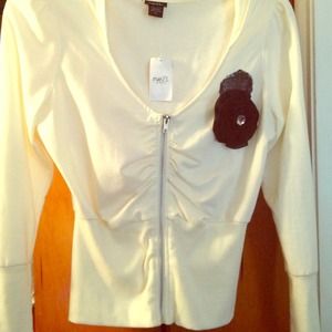 Off white Crop Sweater