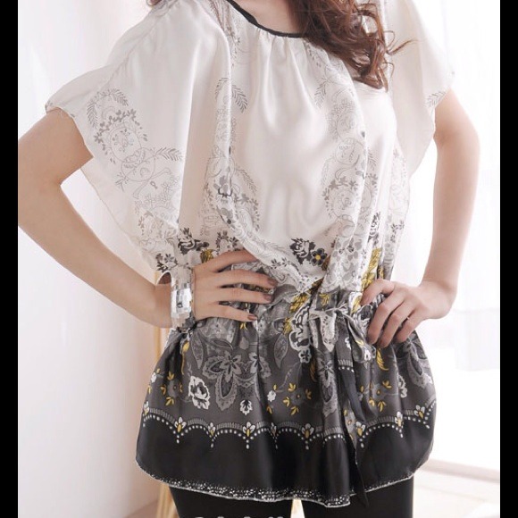 🔴SOLD🔴 Silky Drawstring Waist Blouse