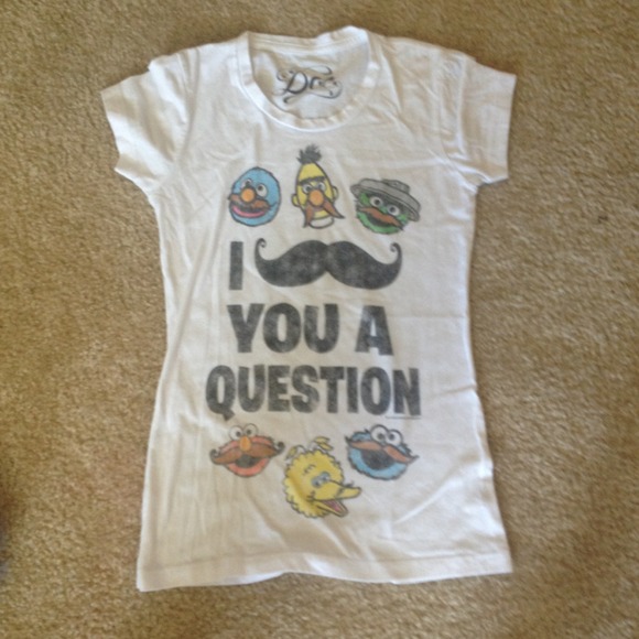 Sesame Street Mustache Shirt