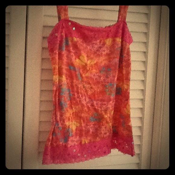 Sparkly pink cami