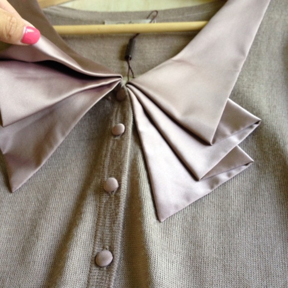 🎀N/A Darling Adorable bow pleats cardigan - Picture 3 of 4