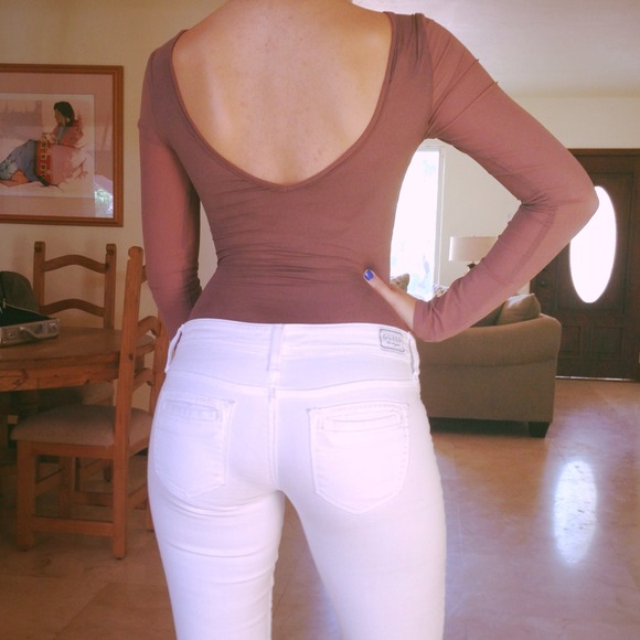 🔴🔴SOLD🔴🔴Brown Bodysuit - Picture 3 of 3