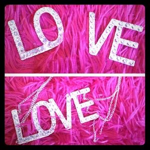 Studded Love Earrings & Necklace Set