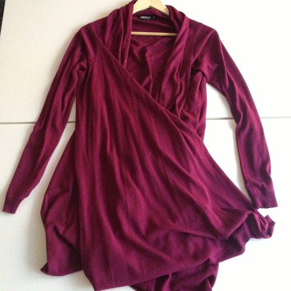 DKNY wrapped cardigan