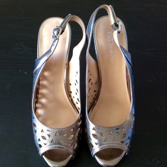 Original BCBGeneration peep-toe sling back shoes