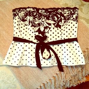 Floral Bustier White House Black Market