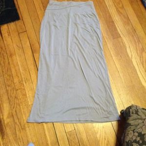 Grey Maxi Skirt