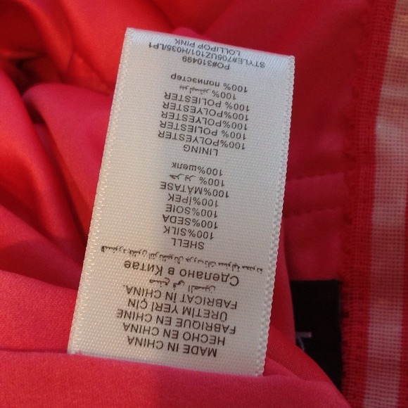 Y2K SILK Bebe Mesh Convertible Strap Open Back Dress, Tiered Skirt, Coral, EUC - Picture 4 of 4