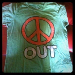 Peace out t shirt