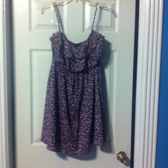 Ruffled top silky dress RESERVED!!