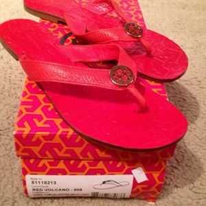Tory Burch Red Thora Size 8.. Used.
