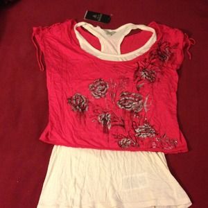 Guess layered casual top