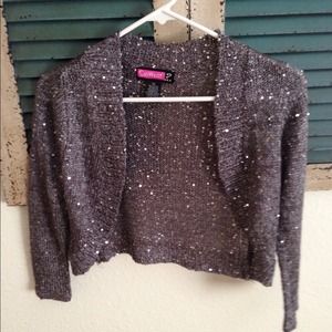 🚫Reserved🚫 Gray and sequin cardigan