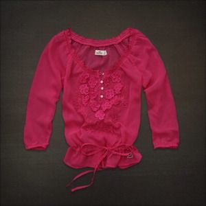 Hollister pink shear top JUST REDUCED!!!