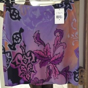 Ralph Lauren Collection silk mini skirt.