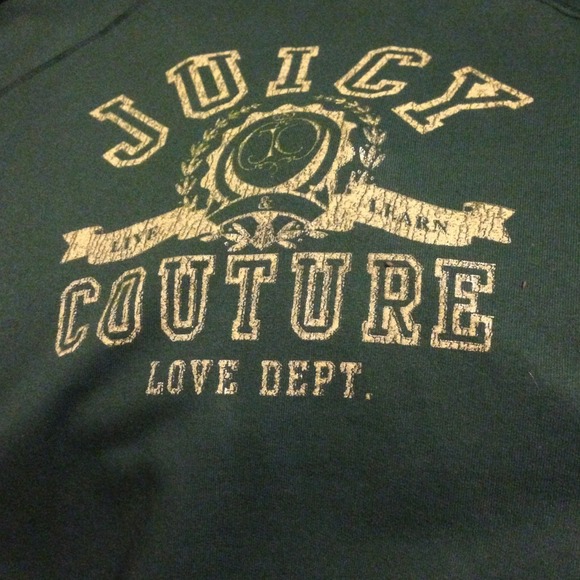 Juicy pull over hoodie with rine stone button! - Picture 4 of 4