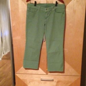 Citizens of humanity green crop jeans