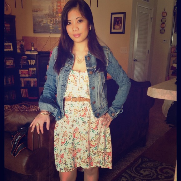 🔺TRADE Hi Low B. DARLIN floral dress