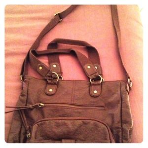Brown cross body bag