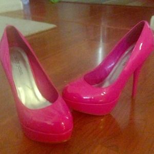 Hot pink CathyJean heels