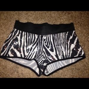 Short zebra print shorts