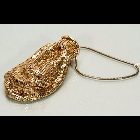 Antique Vintage Whiting &Davis Gold Mesh