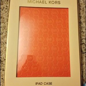 SOLD-- Micheal kors orange iPad case