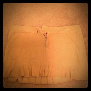 Khaki summer ruffle skirt!