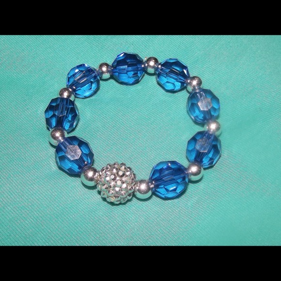Blue & silver bracelet. Very fabulous!