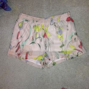 Size 6 high waisted silk shorts