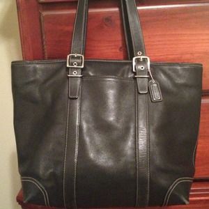 Authentic leather coach purse