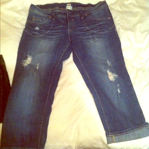 Denim capris