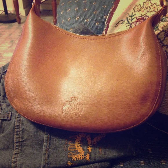 Ralph Lauren med leather hobo
