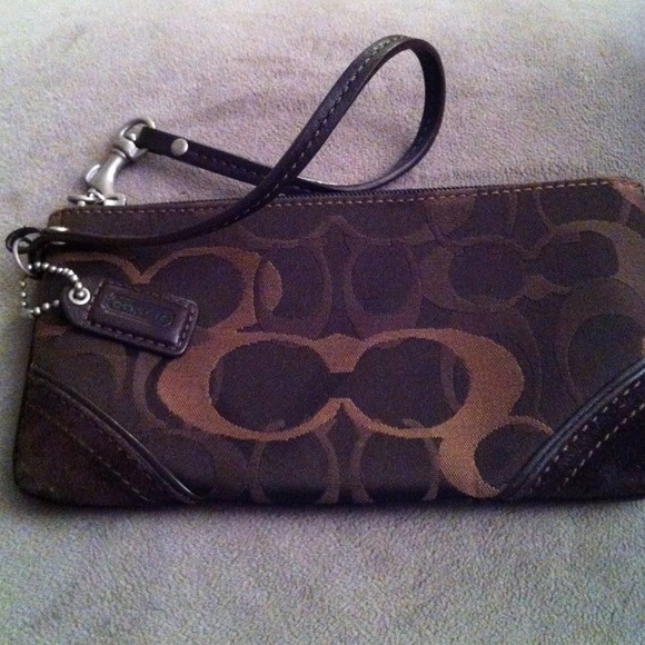 Large coach wristlet