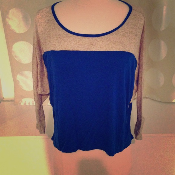 3/4 sleeve crop top