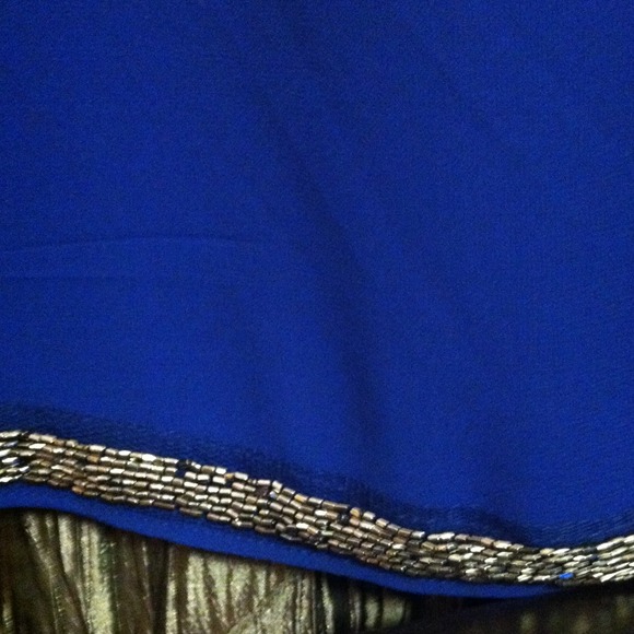 SOLD! On Merc Royal blue dressy top - Picture 2 of 4