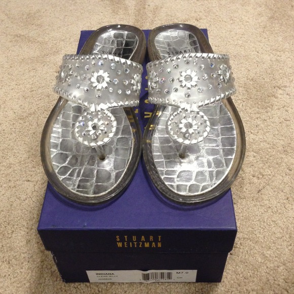 Stuart Weitzman Shoes - *REDUCED* Stuart Weitzman Crystal Jelly Sandals