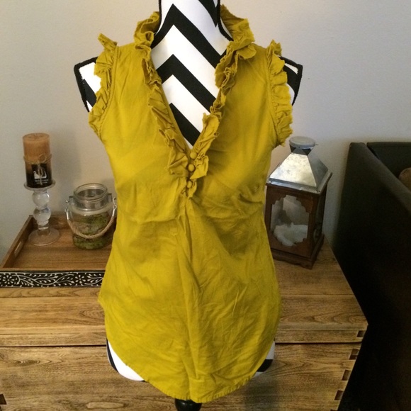 Elle Tops - Elle olive green top