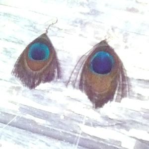 Peacock earrings