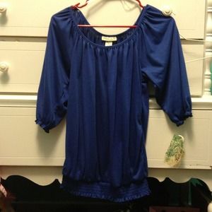 Royal blue top