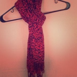 Pink cheetah scarf
