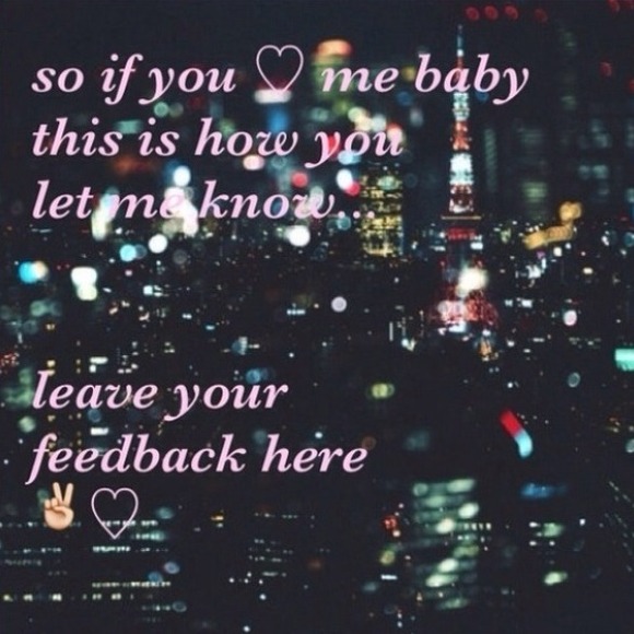 feedback ✌❤