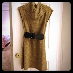 Tan Sweater dress