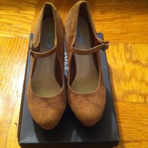 ❌SOLD❌Kimchi Blue Suede Mary Jane Wedge