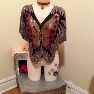 Vintage Butterfly Blouse