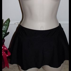 Black swim suit skirt