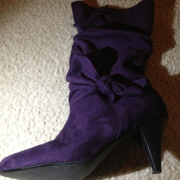 Purple boots