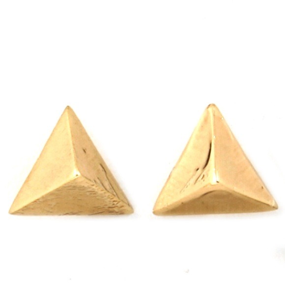 Pyramid Stud Earrings