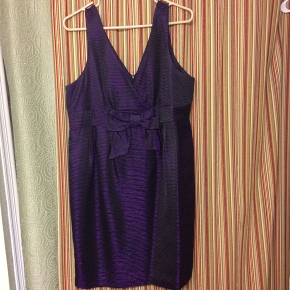 Helene Berman sz 12 purple & black cocktail dress
